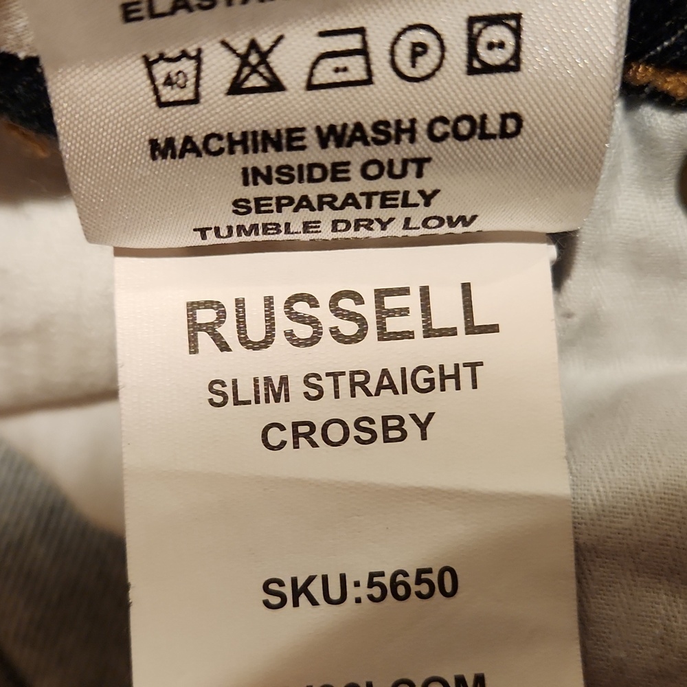 ❤️ DL1961 RUSSELL SLIM STRAIGHT JEANS, 32 - Picture 11 of 13